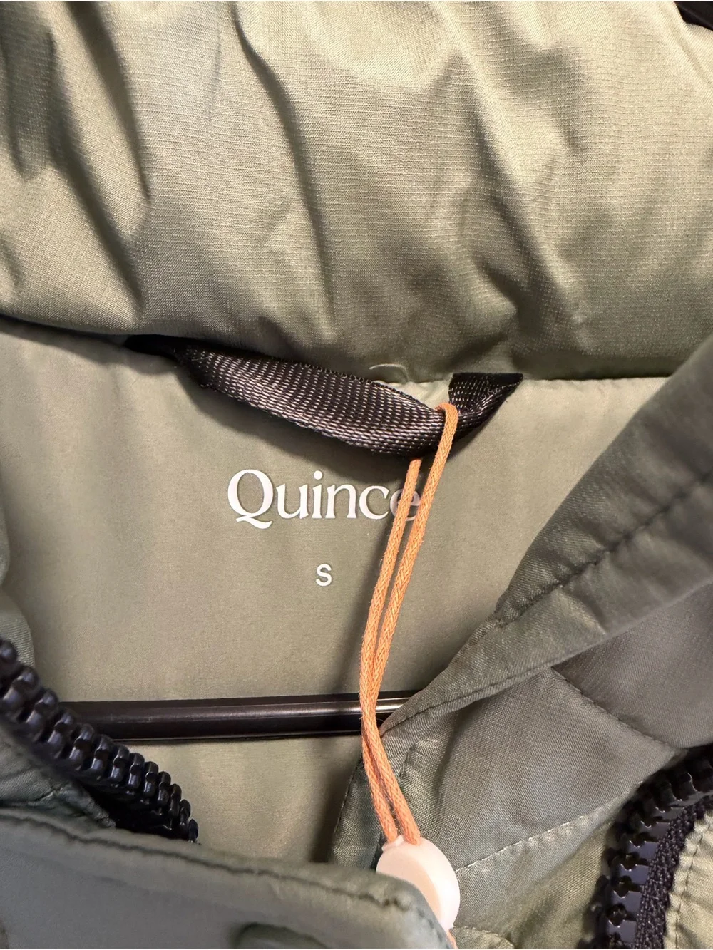 Quince Responsible Down Long Puffer Jacket Sea Spray Green Size Small - Picture 10 of 15